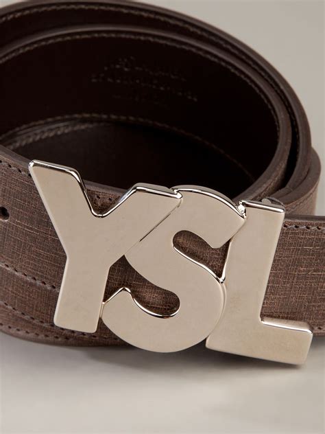 ysl men's belt brown|yves saint laurent belt men's.